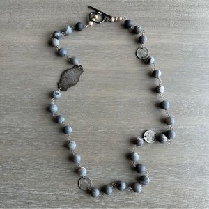 Long Gray Necklace